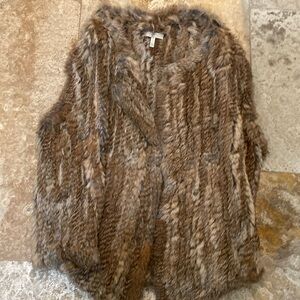 Joie rabbit fur vest. Size smalll